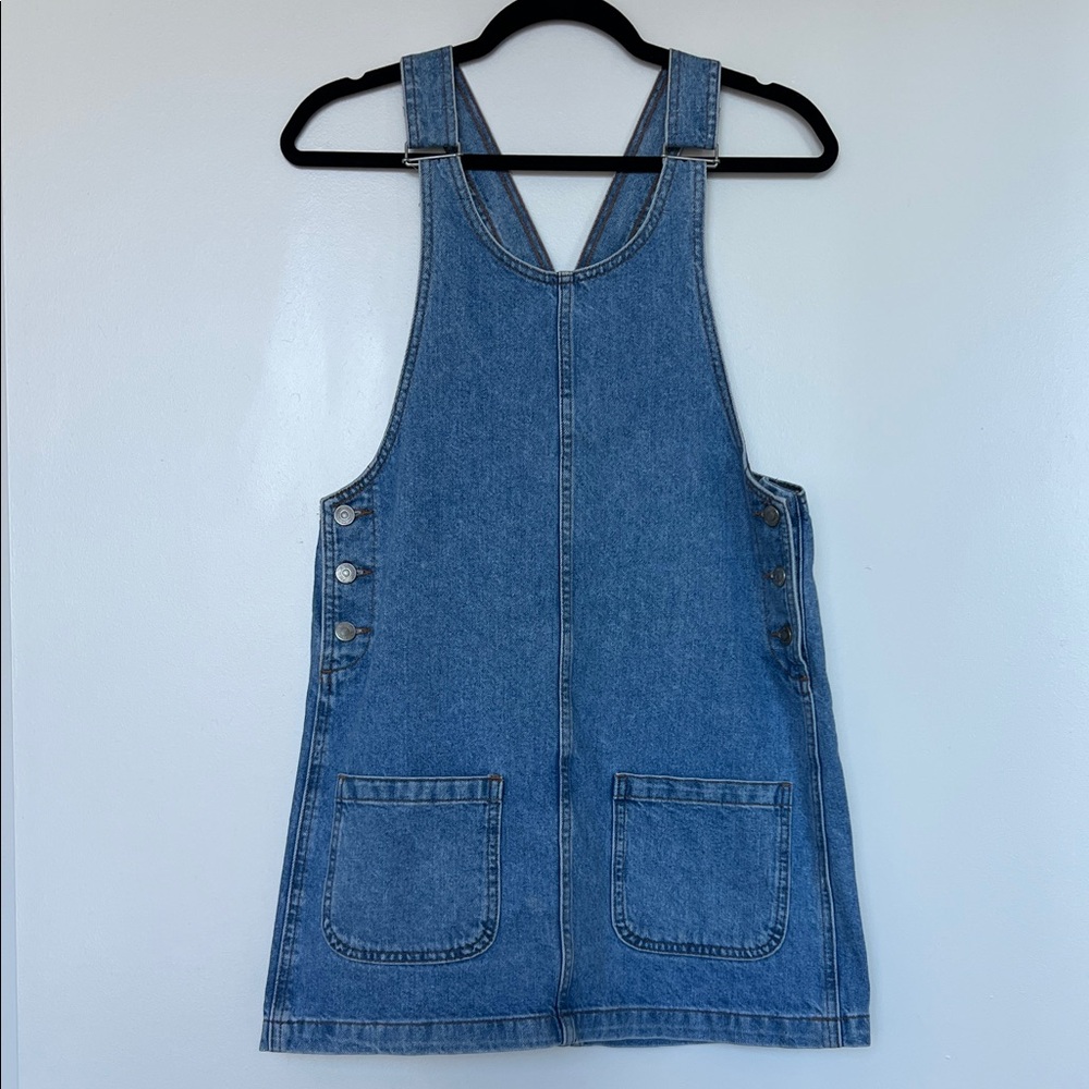 Topshop Blue Denim Mini Dress